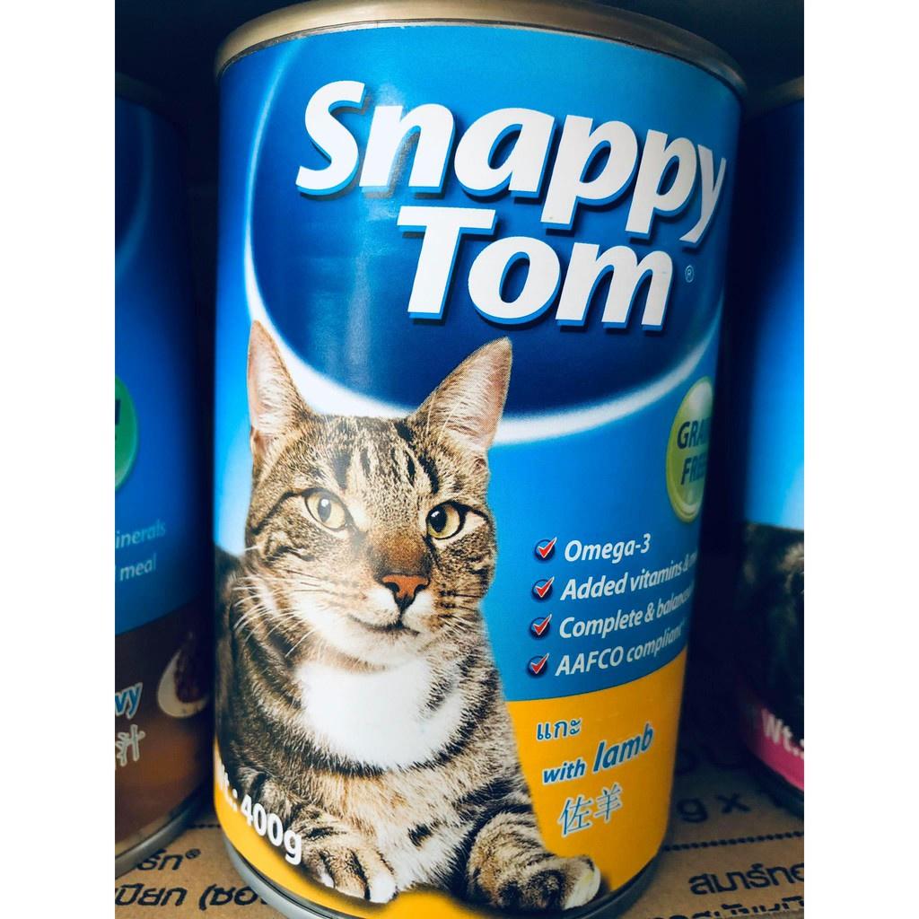 Pate Snappy Tom cho mèo trên 3 tháng tuổi lon 400gr