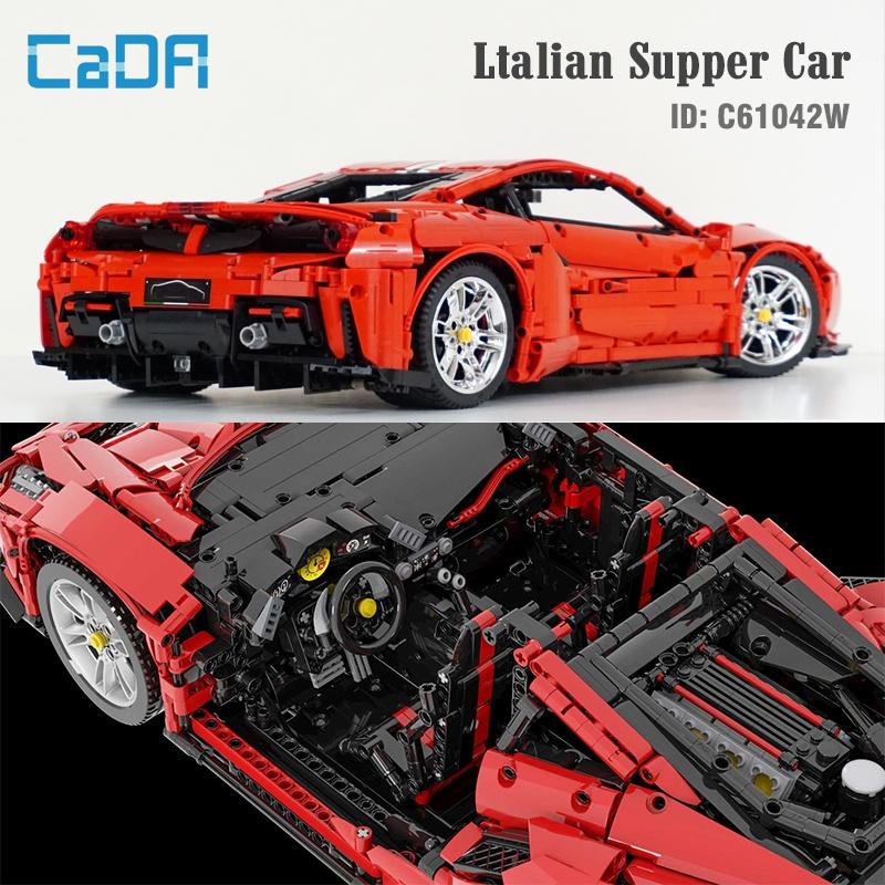 Đồ chơi lắp ráp, xếp hình tỷ lệ 1:8  điều khiển bằng tay cầm remote. Xe Italian Supper Car Control – CADA C61042W