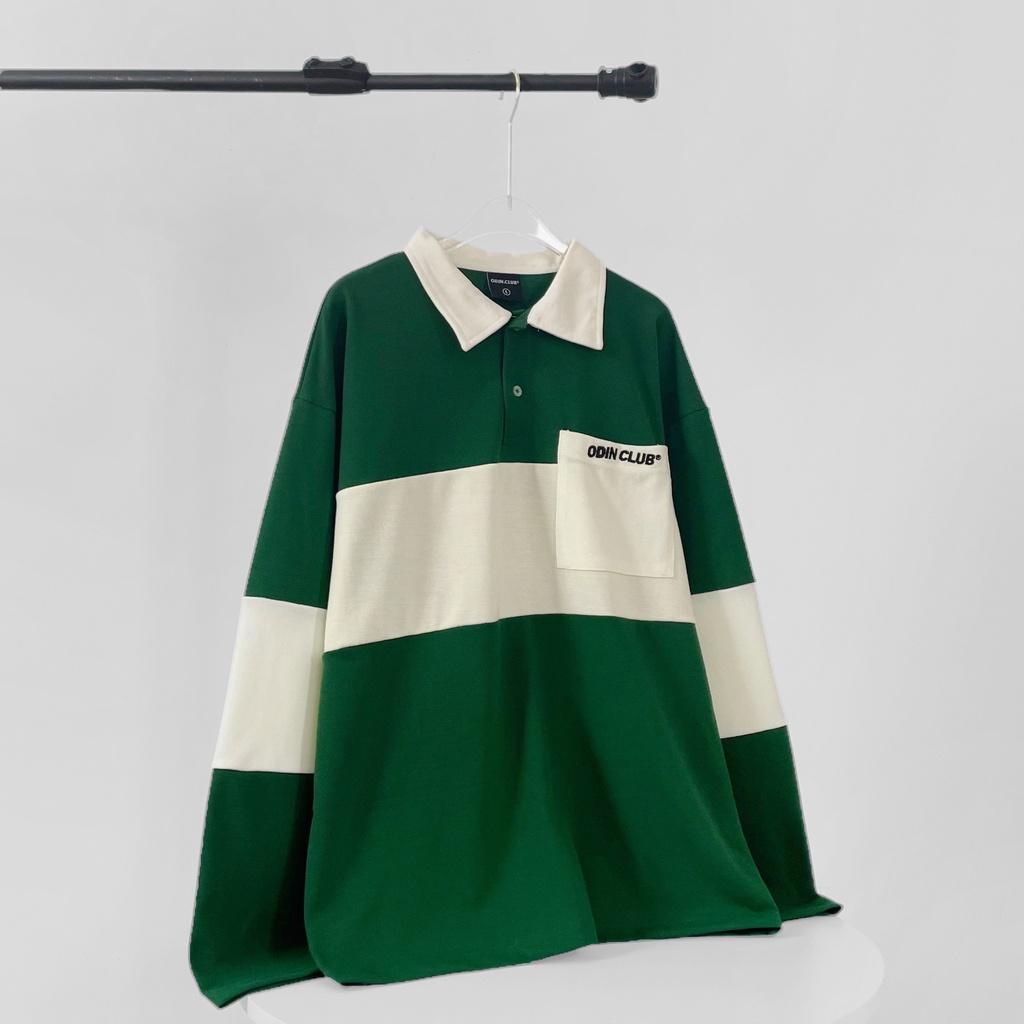 Áo Polo dài tay ODIN CLUB Mixed, Áo Polo dài tay form rộng unisex, Local Brand ODIN CLUB