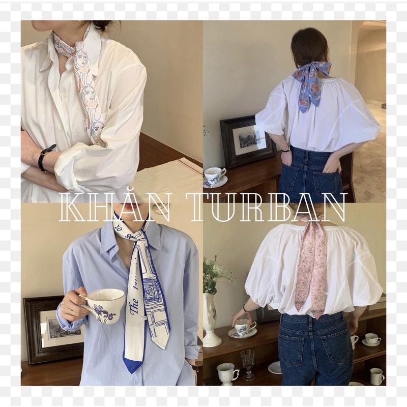 Khăn đa năng quấn túi xách, thắt nơ cổ dễ thương size 6x120cm