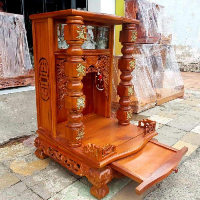 Bàn thờ thần tài ông địa gỗ tràm 50×50×81