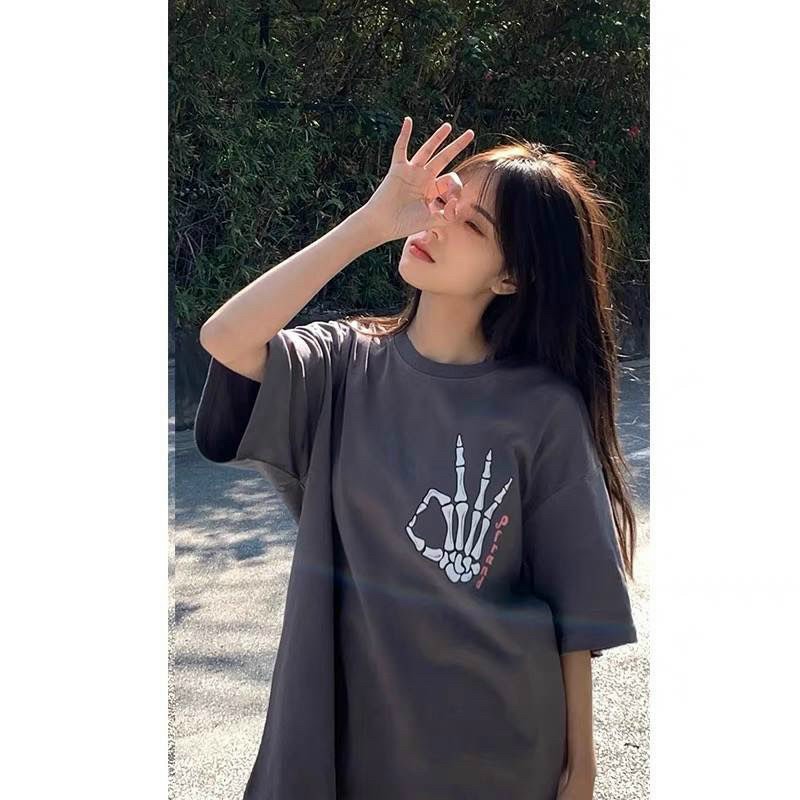 Áo Phông Đôi Cotton Tay Lỡ Hình Chữ Love Đơn Giản Thoáng Khí, áo thun cặp đôi