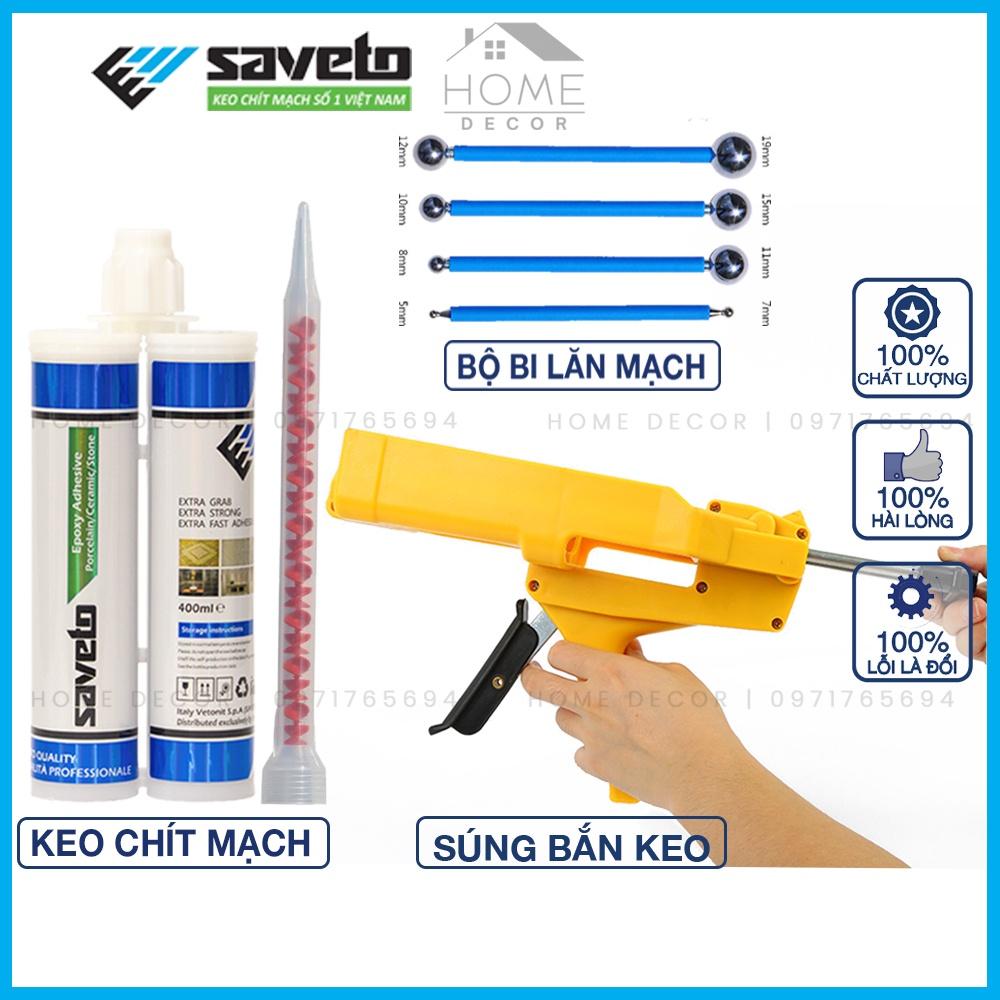 Bộ Dụng Cụ Chà Ron Gạch Saveto - Dùng Để Thi Công Keo Chà Ron Gạch Saveto