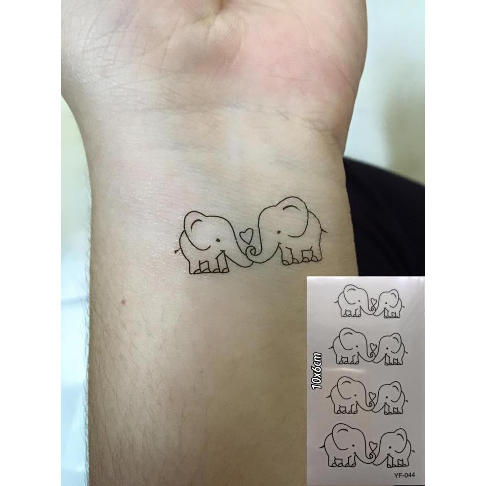 Hình xăm dán noel dể thương cute 10x6cm