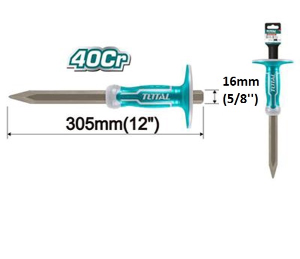 Đục bê tông  nhọn 4mm total THT4421216