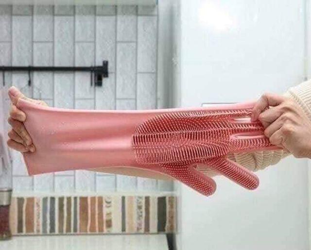 Găng tay rửa bát silicon