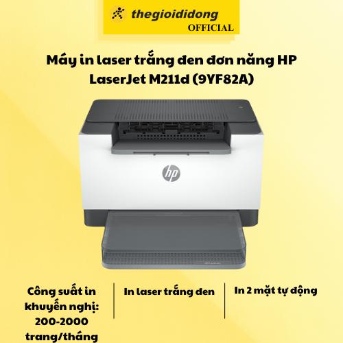 Máy in laser trắng đen đơn năng HP LaserJet M211d (9YF82A) - Hàng Chính Hãng
