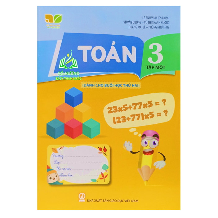 Sách - Toán 3 tập 2 dành cho buổi học thứ hai