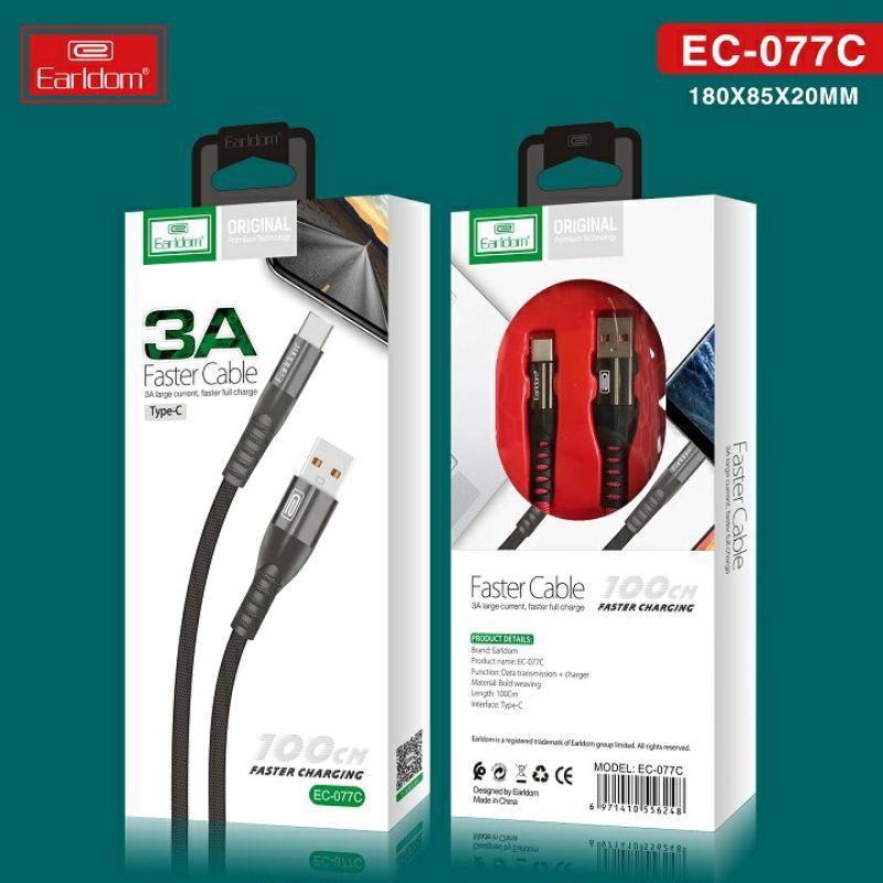 Cáp Sạc Dù EC-077 ( Sạc Nhanh 3A)Tích hợp 3 cổng Type C, Micro,..