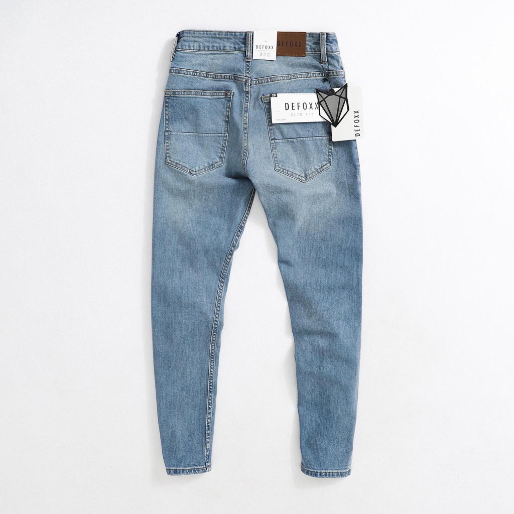 Quần jean xanh wash rách nhẹ form slimfit - RIPPED JEAN DF BLUE 220541 | LASTORE MENSWEAR