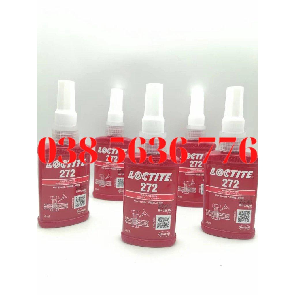 Keo Khóa Ren 272 Henkel Loctite Keo Kỵ Khí, Chịu Nhiệt Độ Cao, Keo Vít Kích Thước Lớn 50Ml