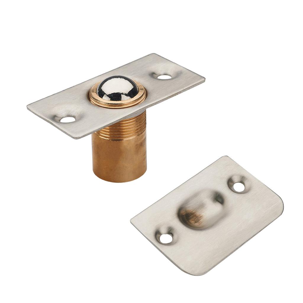 Adjustable Roller Ball Door Spring Catch Lock Internal Latch Stainless Steel