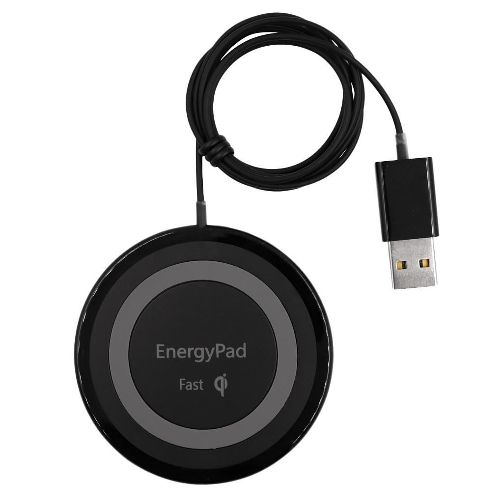 Wireless Quick Charging Slim Mat Pad for iPhone8/8Plus Samsung Huawei white