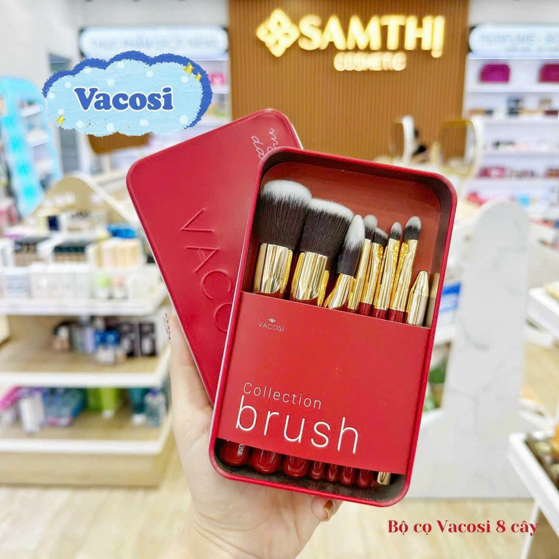 Hộp Cọ 8 Cây Vacosi My Darling Collection Brush ( không xuất hóa đơn đỏ )