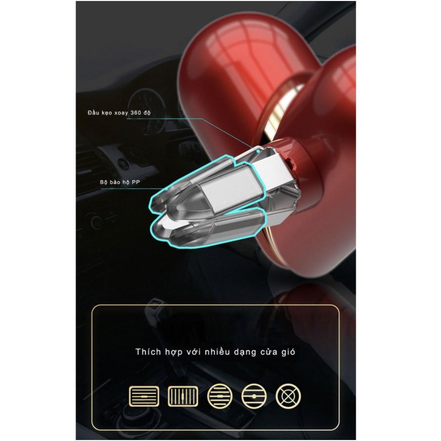 Nước hoa kẹp khe điều hoà tạo hương thơm khử mùi dùng trên ô tô -hình trái tim