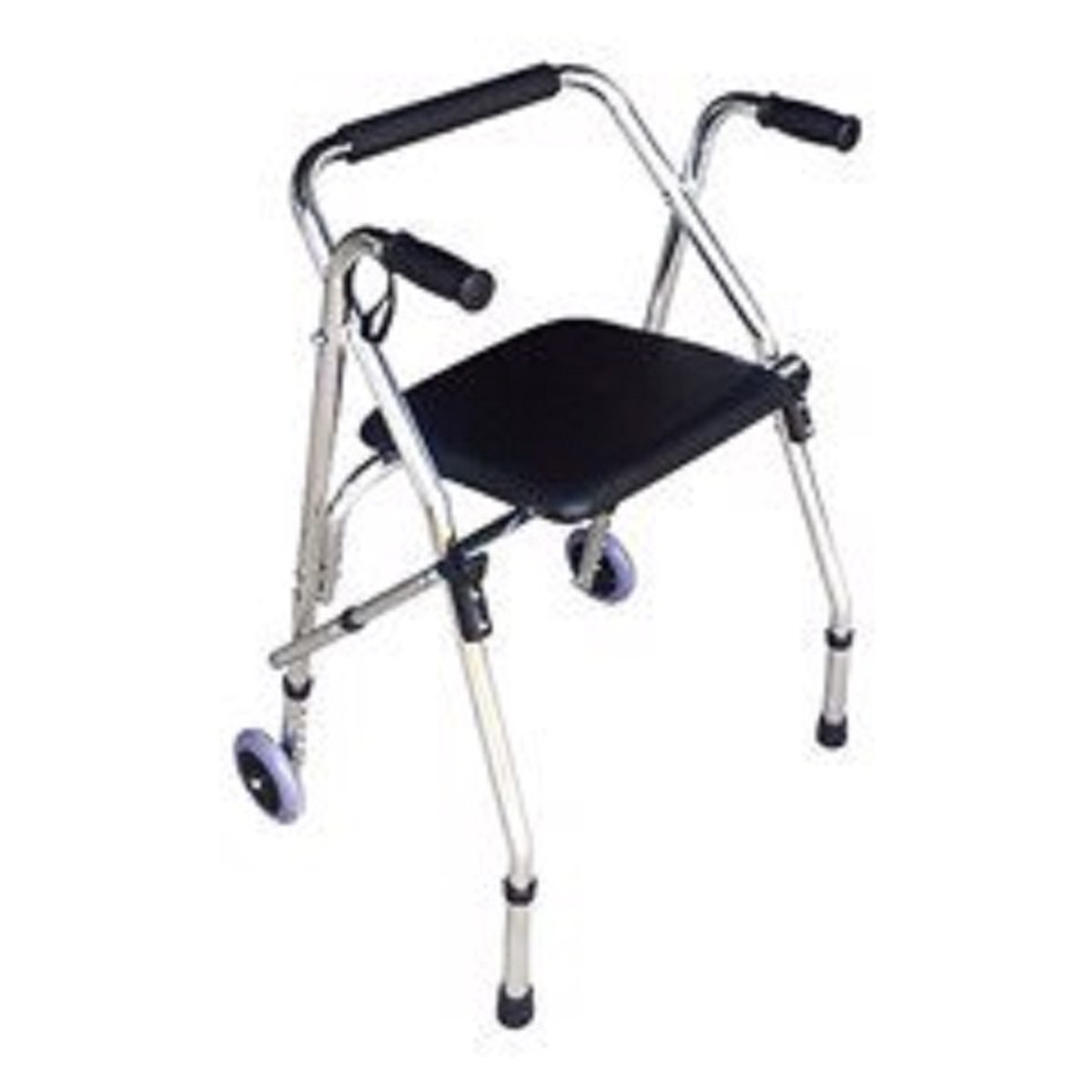 Khung tập đi cho người già có bánh xe, ghế ngồi