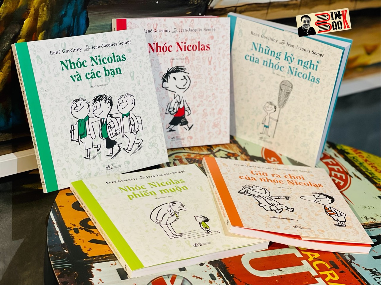 (Tái bản 2022 - Combo 5 cuốn) Những kỳ nghỉ của Nhóc Nicolas - Nhóc Nicolas - Giờ ra chơi của Nhóc Nicolas - Nhóc Nicolas phiền muộn - Nhóc Nicolas và các bạn - Goscinny &amp; Sempé – Trác Phong dịch -Nhã Nam