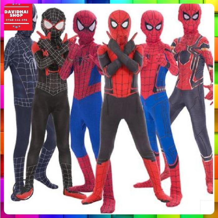 Siêu Nhân Người Nhện Quần áo Hoá Trang cho bé trai Spiderman trẻ em