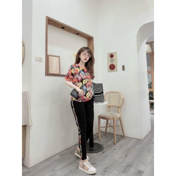 Đồ bộ nữ phối họa tiết chữ thank siêu xinh đẹp