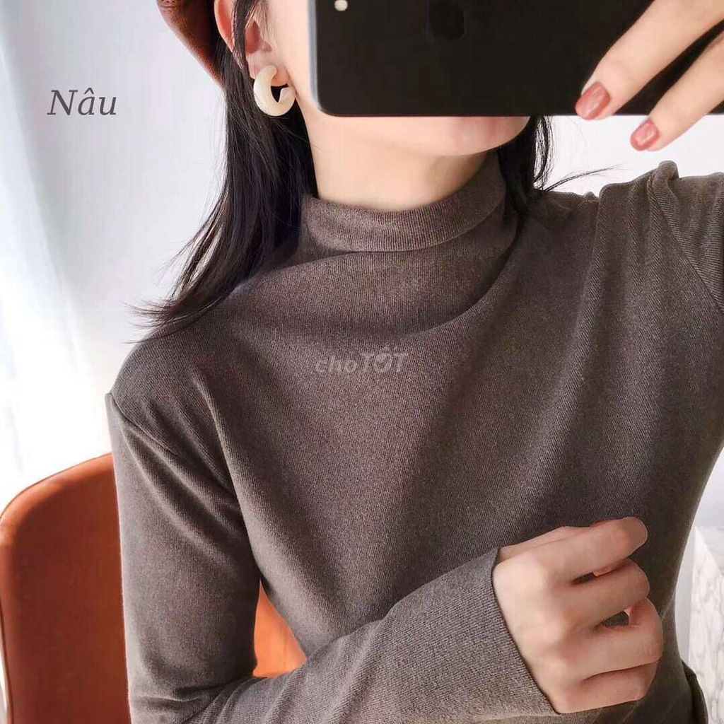 Áo Giữ Nhiệt Cổ 3 Phân Xuất Nhật Motie ( Túi Zip ) SIÊU XINH