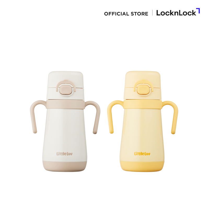 Bình giữ nhiệt LocknLock 300ml Little Luv One Touch kèm ống hút LHC916