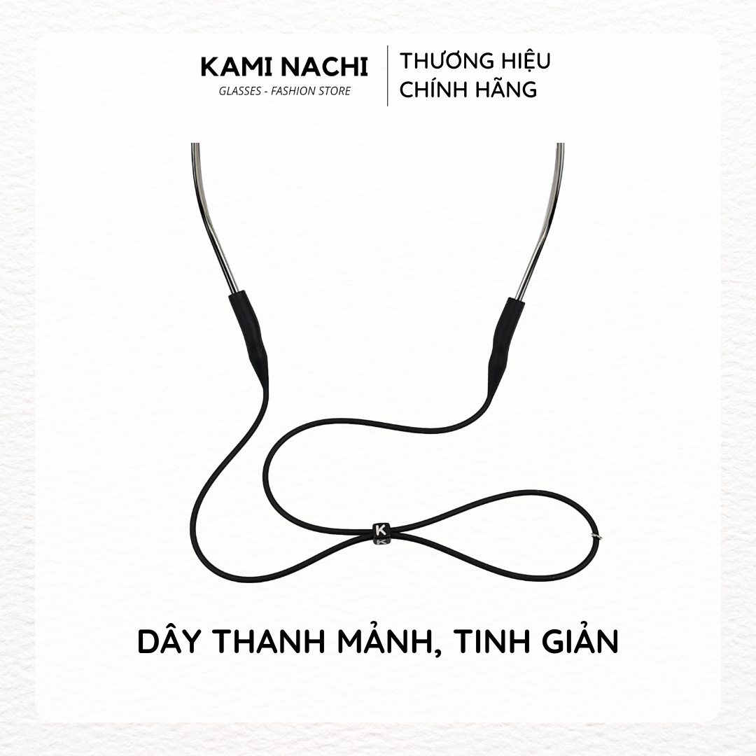 Dây đeo chống trượt cho mắt kính KAMI NACHI phiên bản nâng cấp lỗ tròn 4mm chất liệu silicon