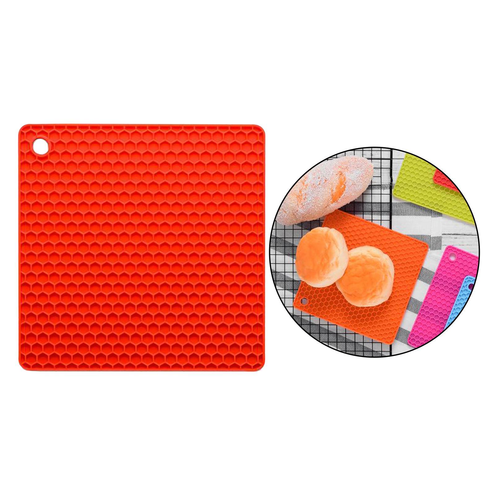 Silicone Pot Mat Heat Resistant Potholders Non Slip Trivet Pad for Cooking