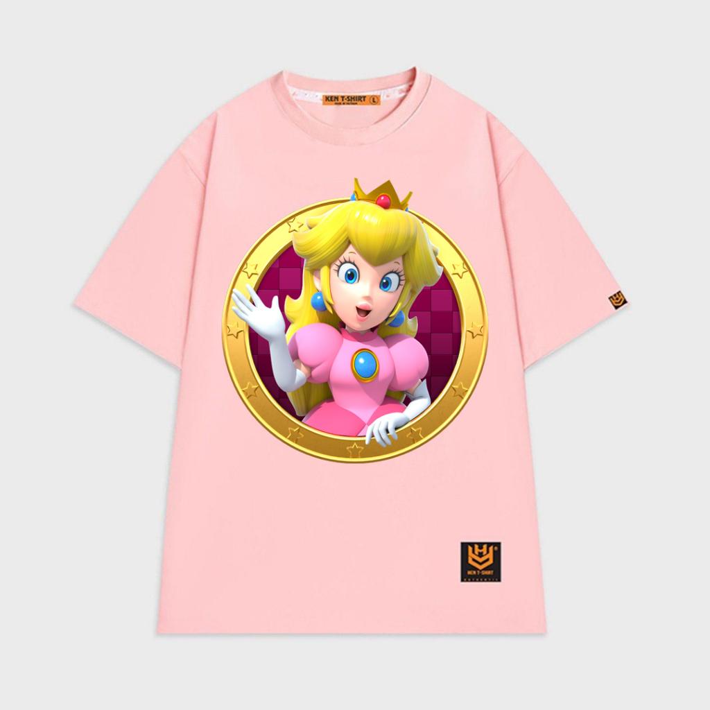 Áo thun tay lỡ unisex công chúa Peach game super Mario vui nhộn BND27