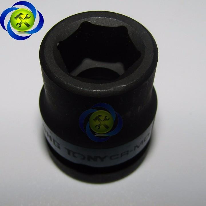 Tuýp 13mm loại 1/2 Kingtony 453513M ngắn 6 cạnh màu đen