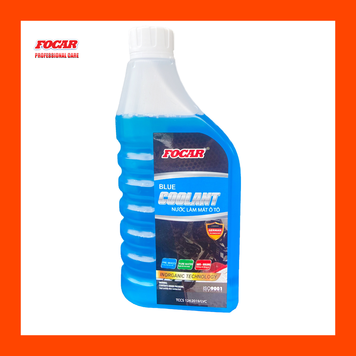 Nước làm mát động cơ màu xanh Focar Blue Coolant 0,85L