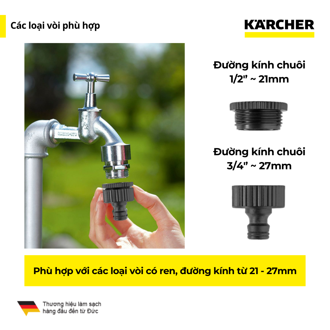 [Mới 2025] Guồng ống dây tưới vườn Karcher HBX 2.10 - Phiên bản cải tiến của CR 3.110 - Hàng Chính Hãng