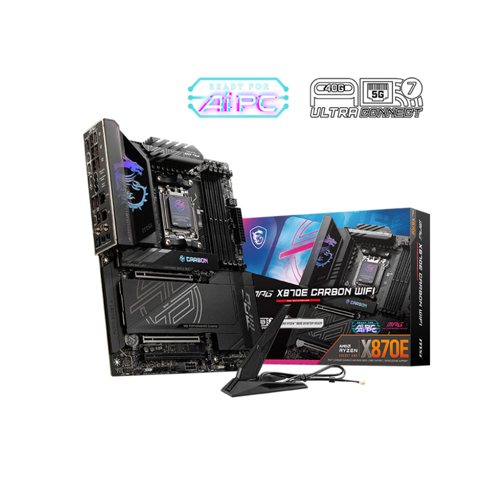Bo Mạch Chủ Main MSI MPG X870E CARBON WIFI Socket LGA1718 - Hàng Chính Hãng