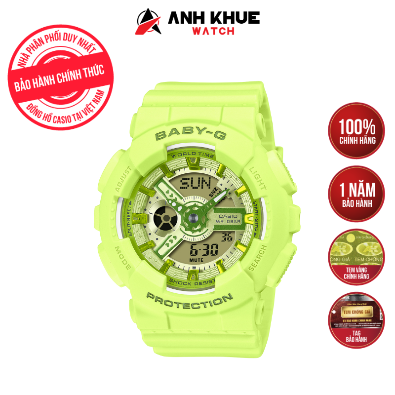 Đồng hồ Casio BABY-G BA-110YK-3ADR Chính Hãng
