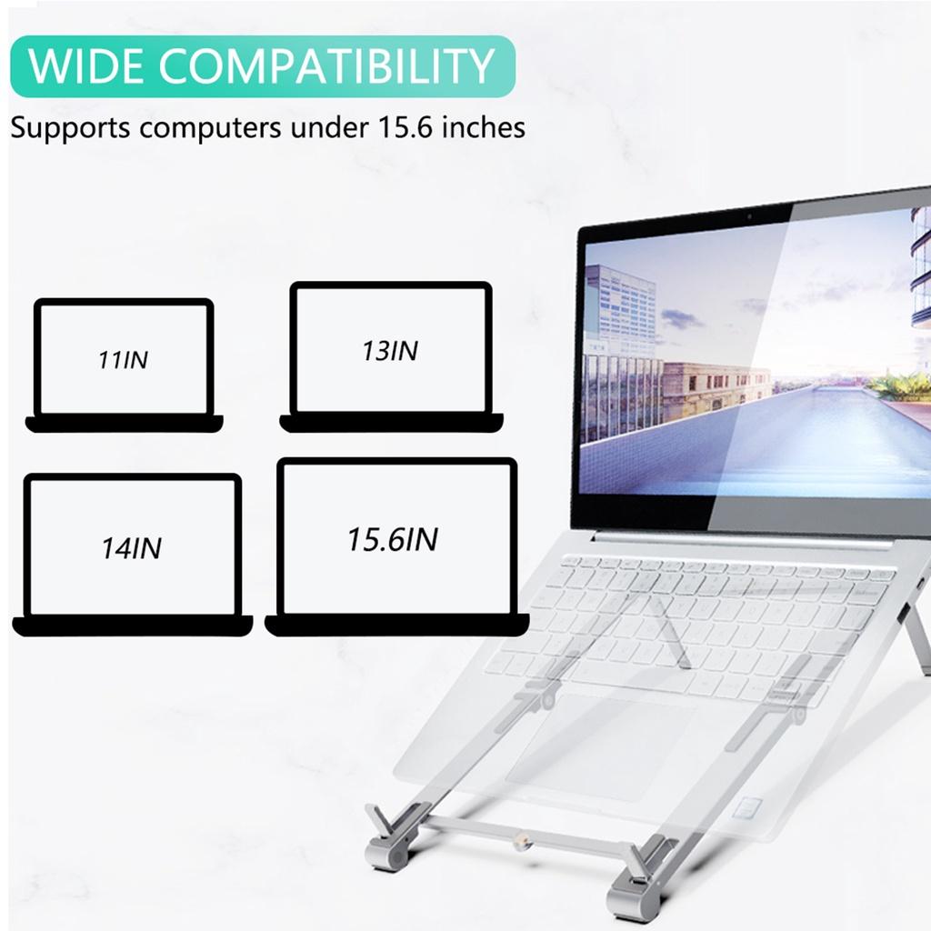 Giá đỡ laptop bằng hợp kim nhôm có thể gập lại tiện dụng