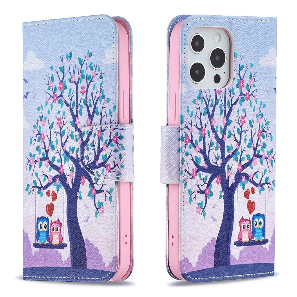Ốp lưng da nắp gập in hình cho điện thoại Apple IPhone 13 Pro Max 13 Mini