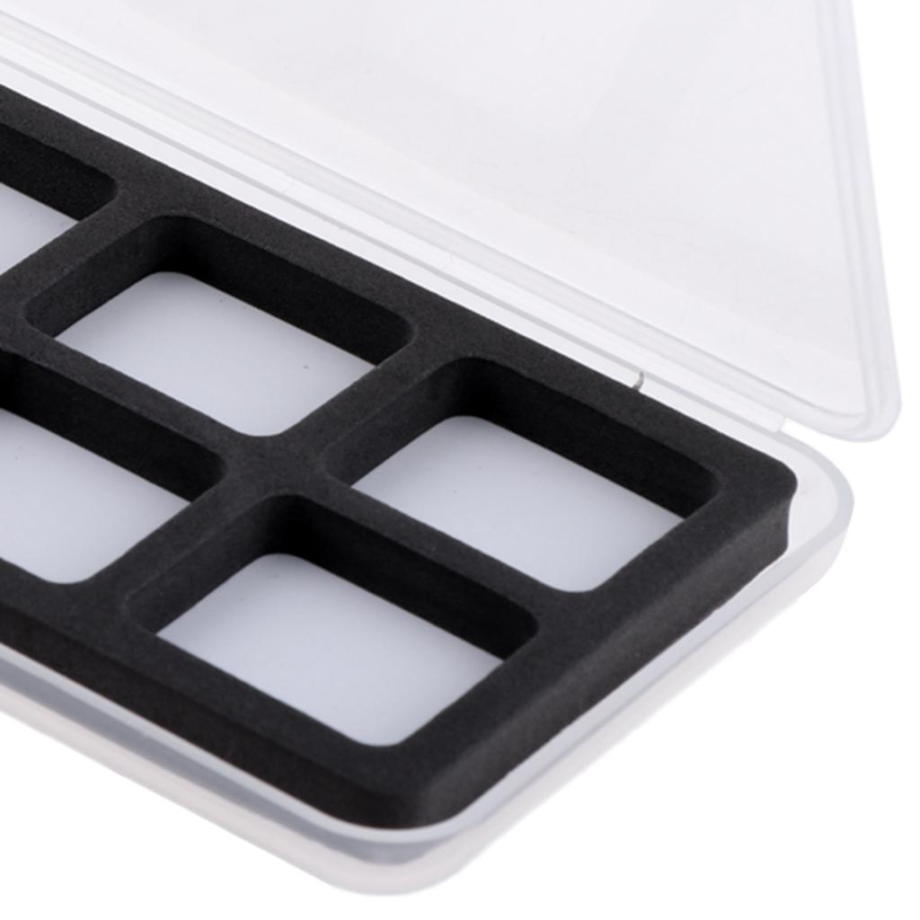 6 Compartments Waterproof Fly Fishing Box Easy Grip Foam Insert Tackle Box