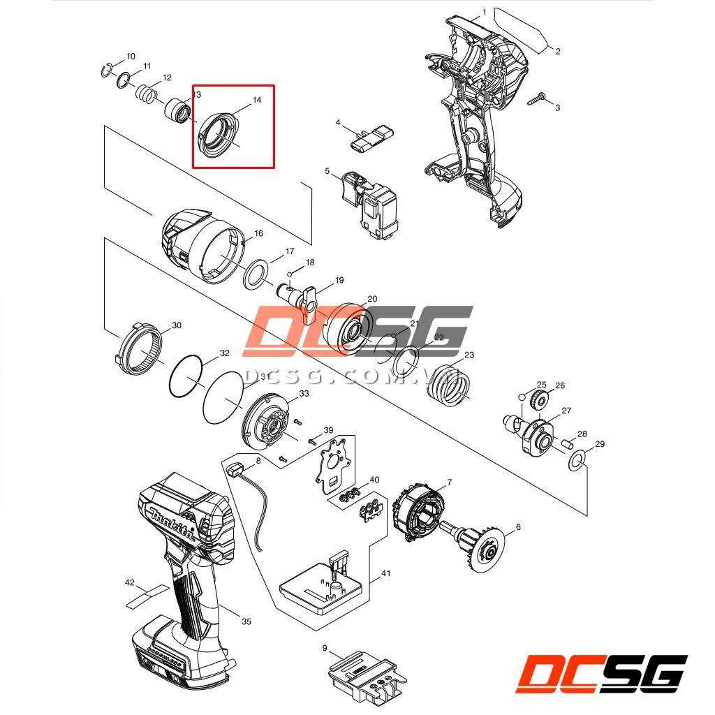 Giảm chấn cho máy DTD153/ XDT13 Makita 424888-8 | DCSG