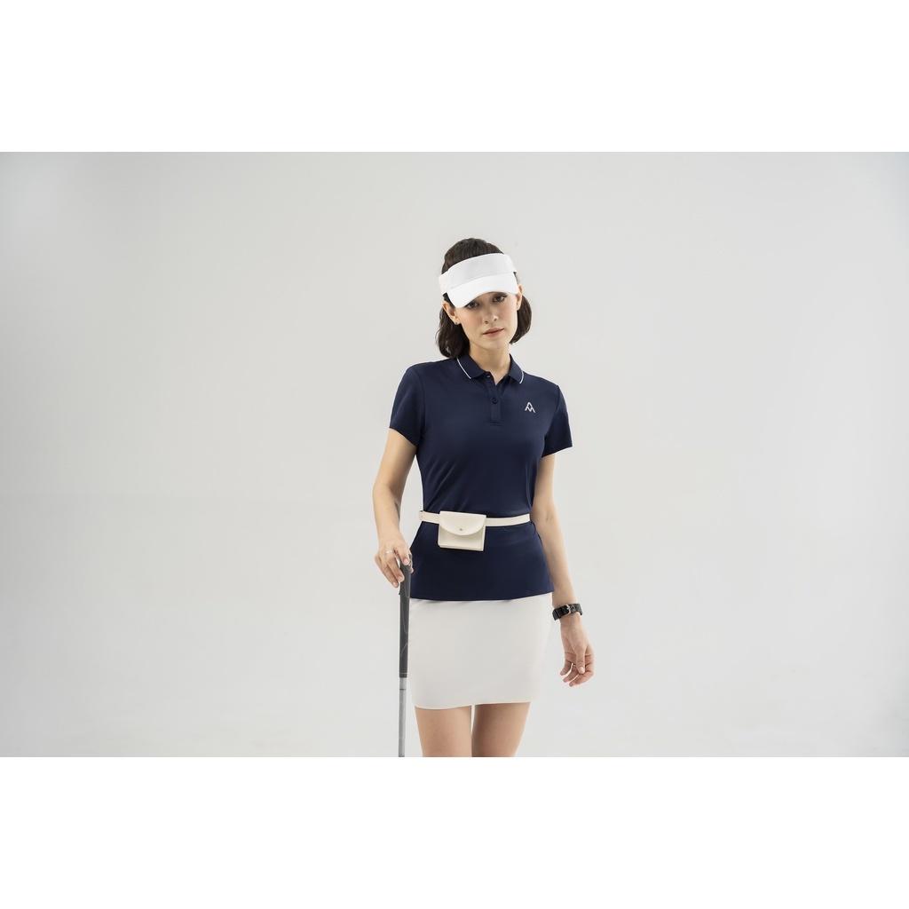 Áo Polo Nữ ngắn tay AM SPORT1 PLW212 có cổ bo dệt, chất liệu Coolmax nhẹ mát, thoáng khí, nhanh khô, không bai xù