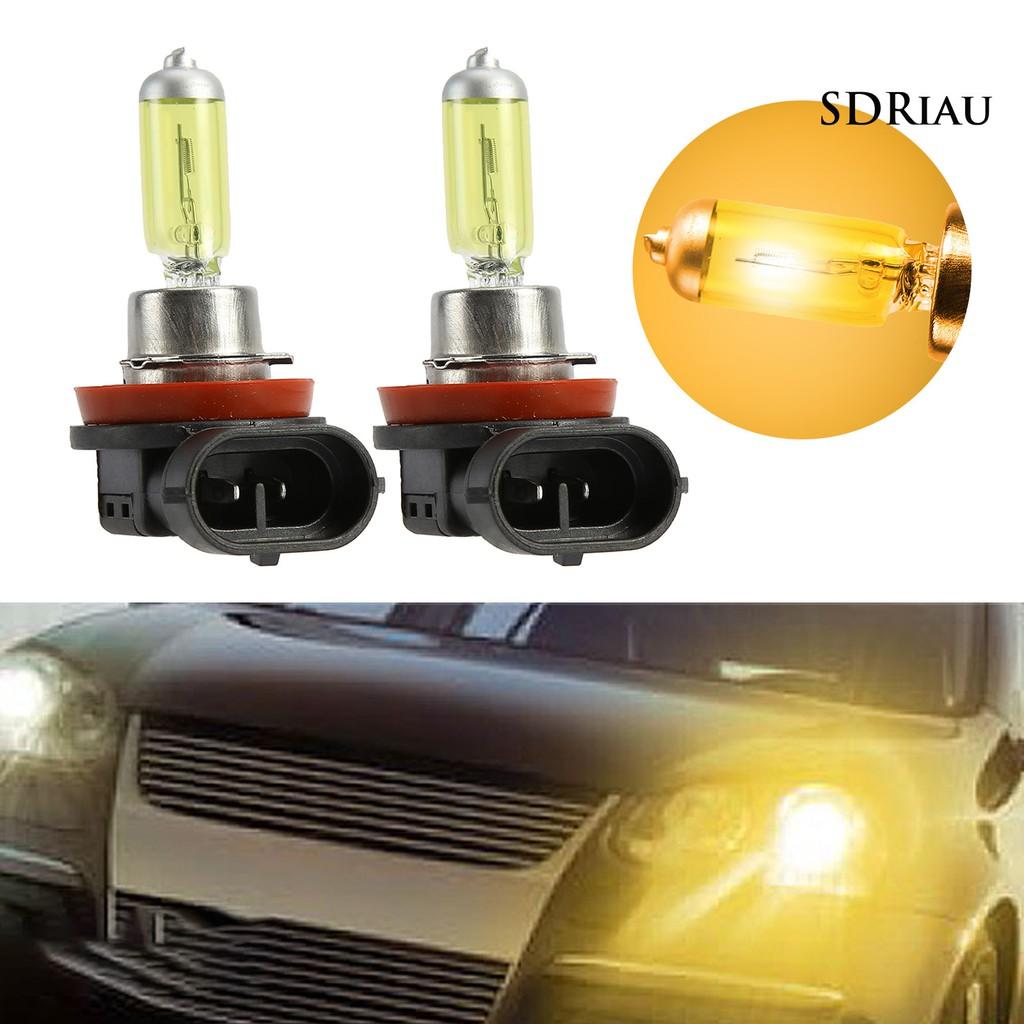 2 Bóng Đèn Halogen 12v 55w H11 3000k Thay Thế Cho Đèn Pha Xe Hơi