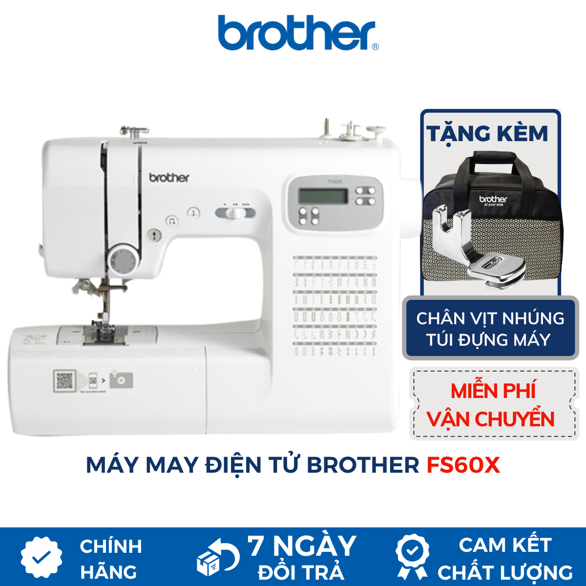 Máy May Brother FS60X - Hàng Chính Hãng