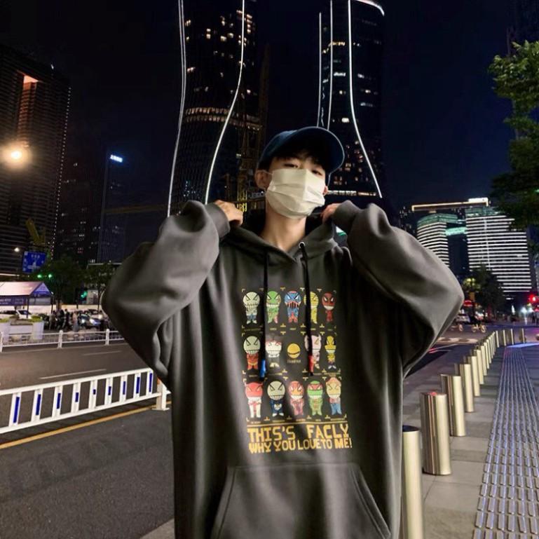 Áo hoodie nỉ unisex form rộng FACLY nam nữ phong cách ulzzang