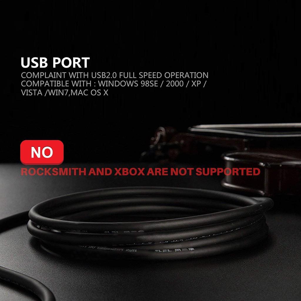 Cáp USB Guitar Kết Nối Đàn Guitar Với Máy Tính Để Thu Âm 3M