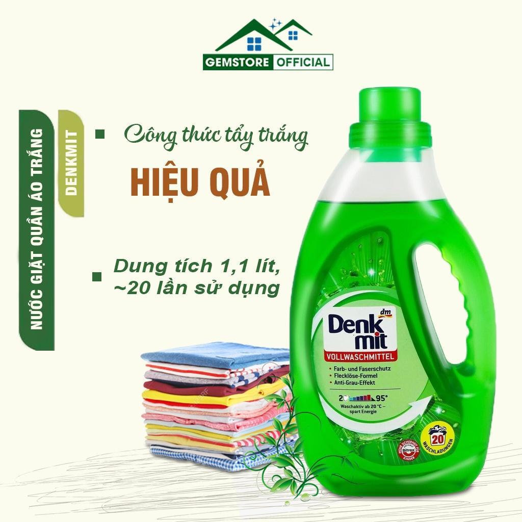 Nước Giặt Quần Áo Trắng Denkmit, Dung Dịch Giặt Dành Riêng Cho Quần Áo Trắng, An Toàn, Hiệu Quả, Nhập Đức