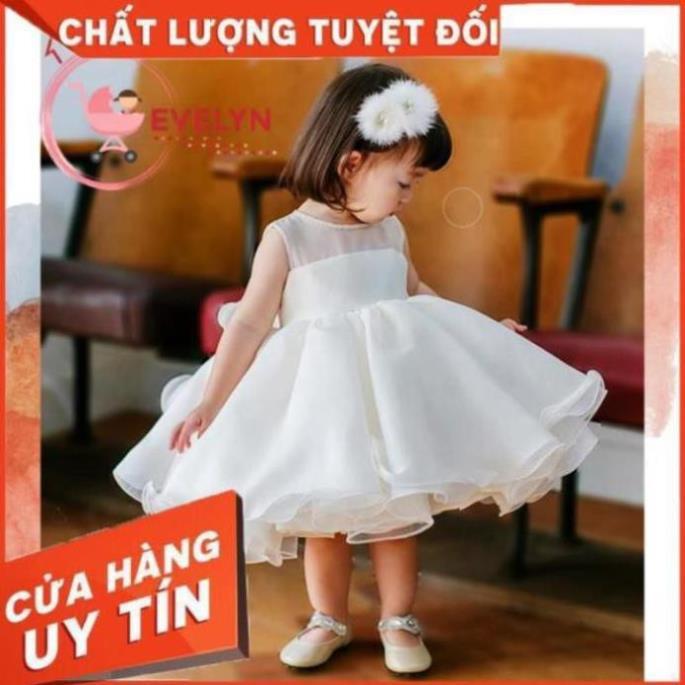 Váy Trẻ Em Công Chúa Evelyn Mã VF03 Thời Trang Cho Bé Gái 0-9 Tuổi Mặc Dự Tiệc Sinh Nhật