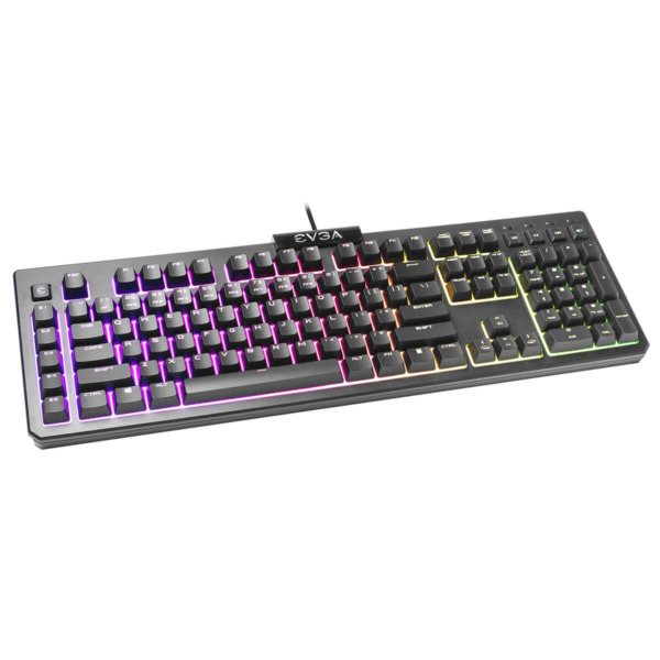 EVGA Z12 – RGB Gaming Keyboard – RGB Backlit LED – 5 Programmable Macro Keys – Dedicated Media Keys – Water Resistant_ HÀNG CHÍNH HÃNG