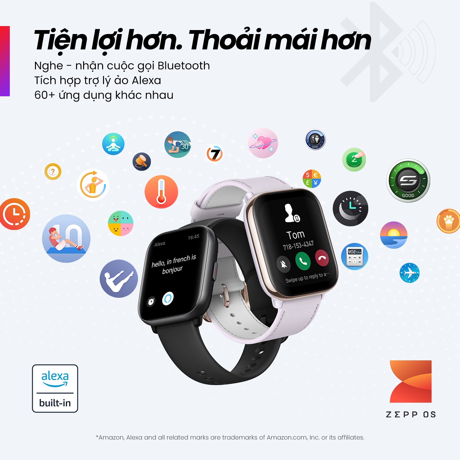 Đồng hồ thông minh Amazfit Active - Nghe gọi Bluetooth & phát nhạc - Thiết kế thời trang - Hàng Chính Hãng - Bảo hành 12 tháng