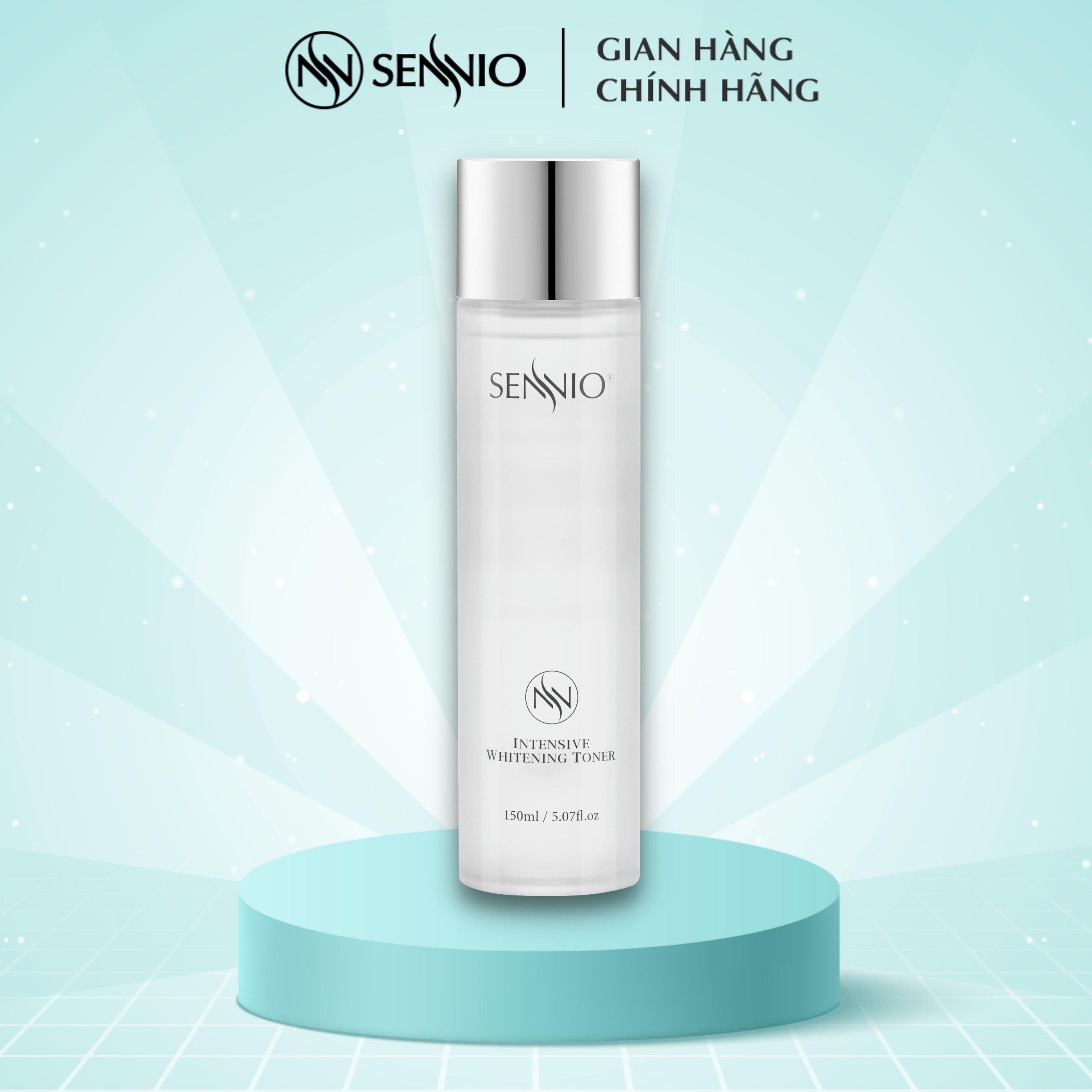 Nước hoa hồng trắng da Sennio Intensive Whitening Toner cấp ẩm tái tạo và ức chế sắc tố 160ml SNO 831