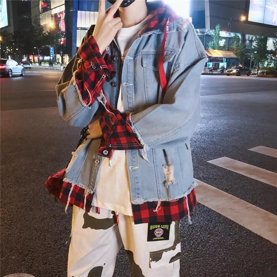 Áo khoác jean nam - áo khoát jean nữ - Phong cách Bad Boy For Life cá tính &amp; nhẹ nhàng- hàng shop MK02