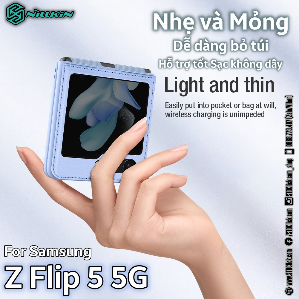 ỐP LƯNG DÀNH CHO ĐIỆN THOẠI SAMSUNG GALAXY Z FLIP 5 5G NILLKIN QIN