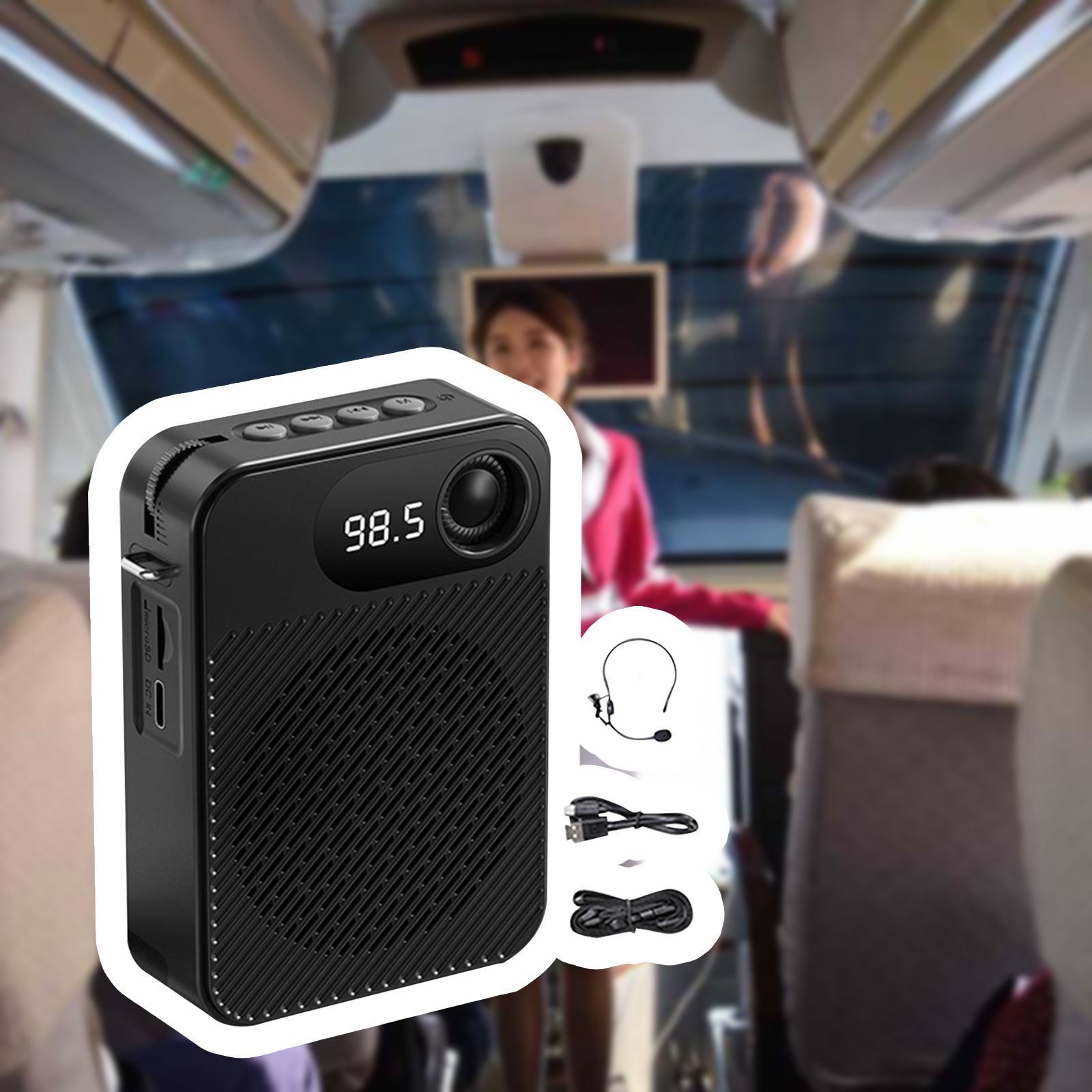Voice Amplifier Personal Voice Amplifier Portable Speaker Mic Portable Voice Amplifier for Teachers Training Presentation Tour Guide